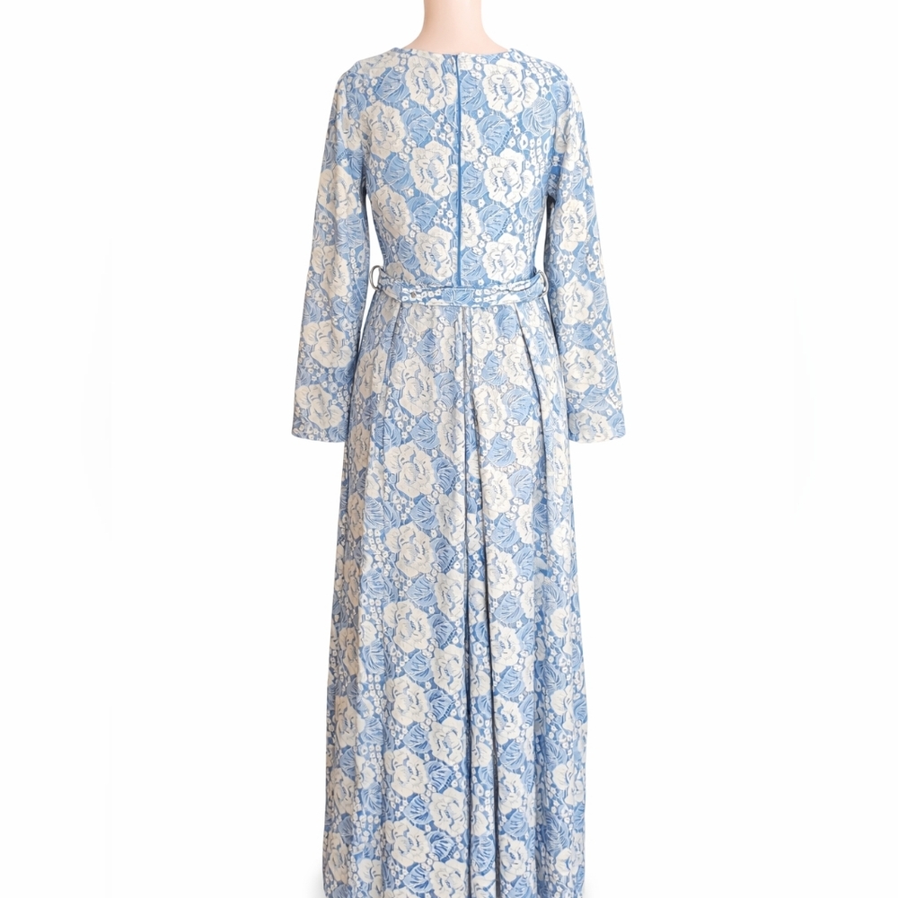 2MOON Womens Maxi Belted Floral Dress Size 40 NWT - Picture 3 of 8